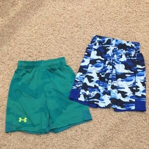 Bundle Under Armour Kids' Green and Blue Camo Shorts